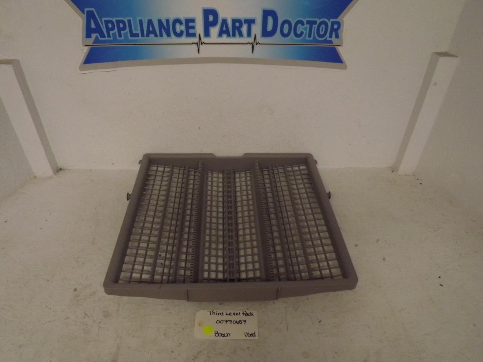Bosch Dishwasher 00770657 Third Level Rack Used Bosch Dishwasher 00770657 Third Level Rack Used